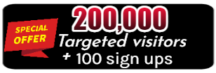 (image for) 200,000 visitors + 50 sign ups